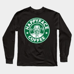 Happy Face Coffee - Green Long Sleeve T-Shirt